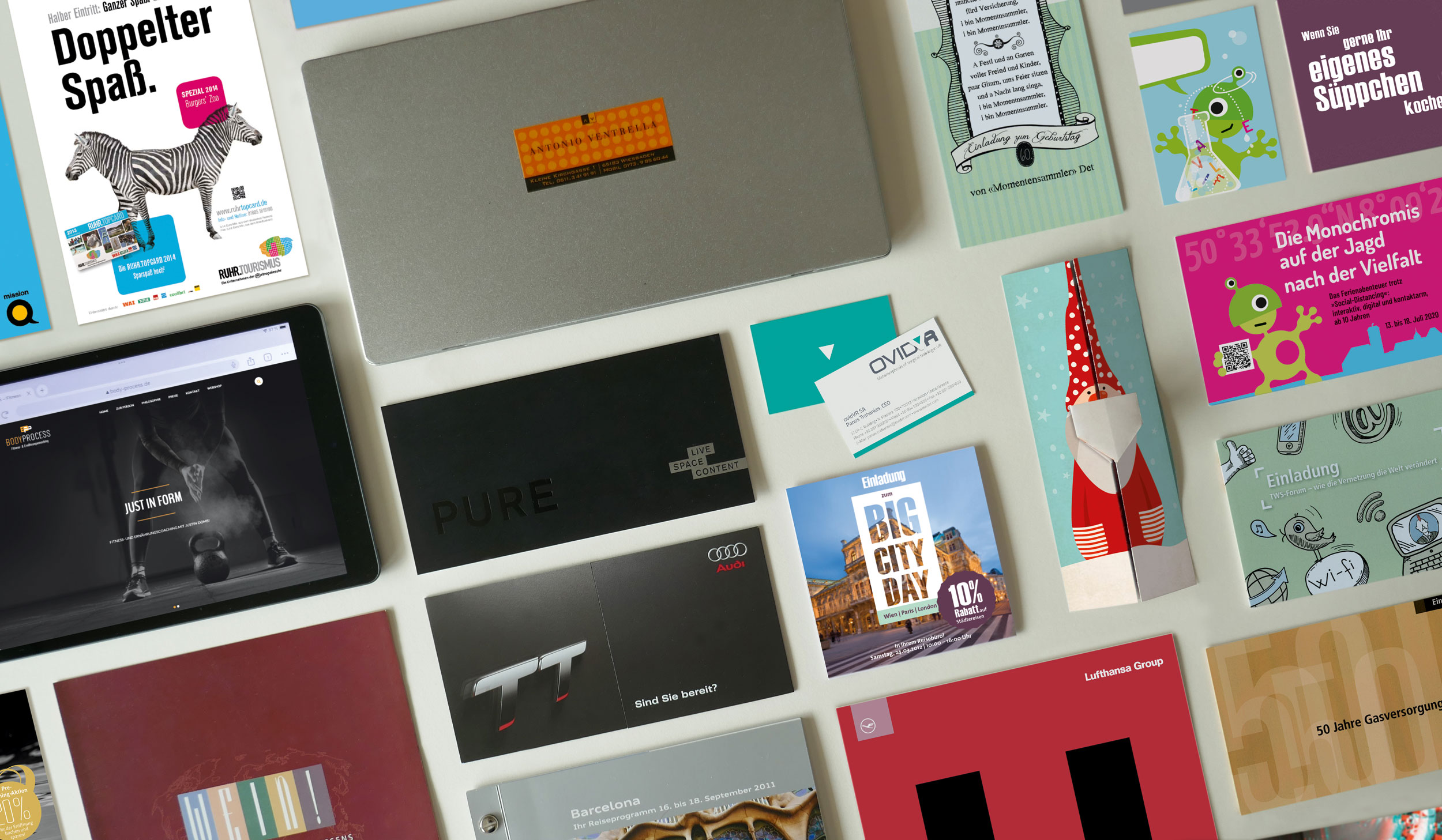 Freiberufliche Grafikdesignerin für das Rhein-Main-Gebiet Limburg Frankfurt Wiesbaden, Gestaltung von Printmedien und digitalen Medien. Freelancerin für Werbeagenturen auf Stundenbasis oder projektweise, Kreativagentur, Designbüro