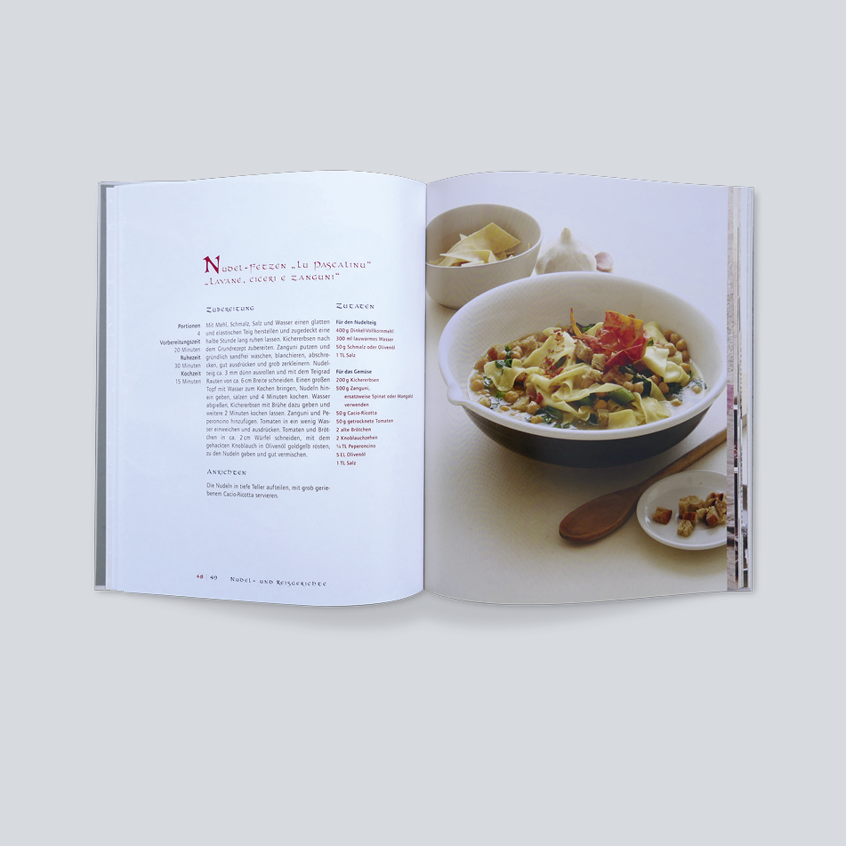 Buchgestaltung, Kochbuchdesign, Sachbuchgesatltung, Titelei, Titelseitenentwurf, Buchlayout, Innenseitenlayout, Seitenlayout Bücher, Buchkonzepte, Gestaltung für Verlage, Gestaltungsraster Bücher